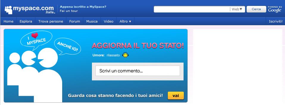 Il nuovo MySpace si fa chiamare "Social Portal"