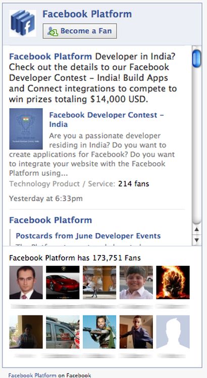 Facebook lancia il Fan Box widget