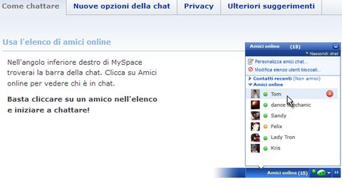 MySpace lancia la nuova chat che fa concorrenza a Facebook