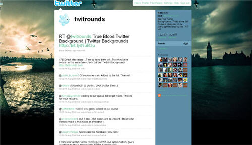 TwitRounds: cambiamo lo sfondo di Twitter