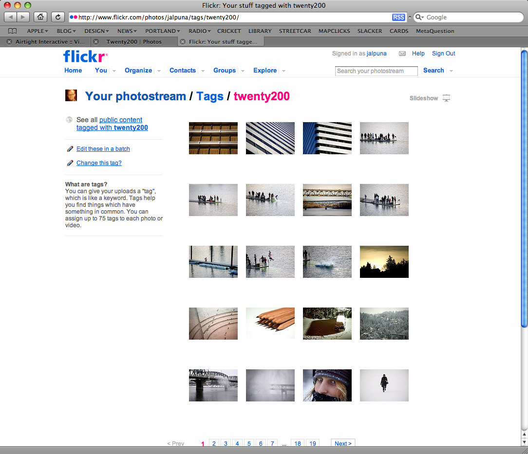 Facebook docet...i tag per Flickr