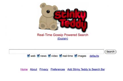 Stinky Teddy cerca sui social network