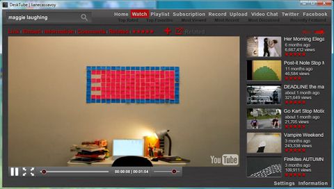 Desk Tube: portiamo YouTube sul desktop