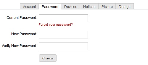 twitter password