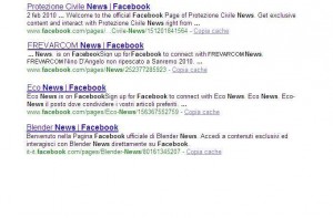Notizie Google da Facebook