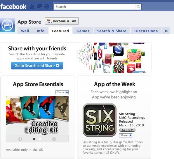 App Store Facebook