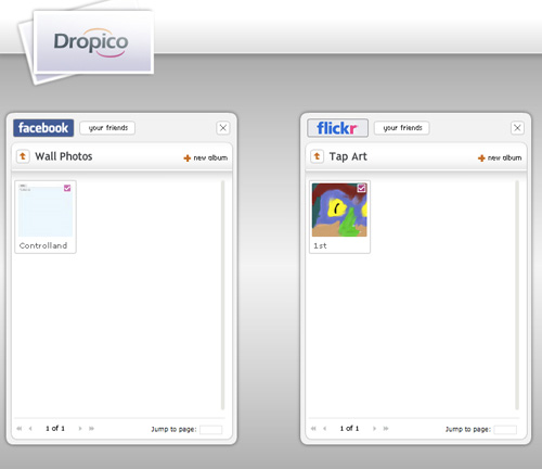 Dropico, gestire le vostre immagini online