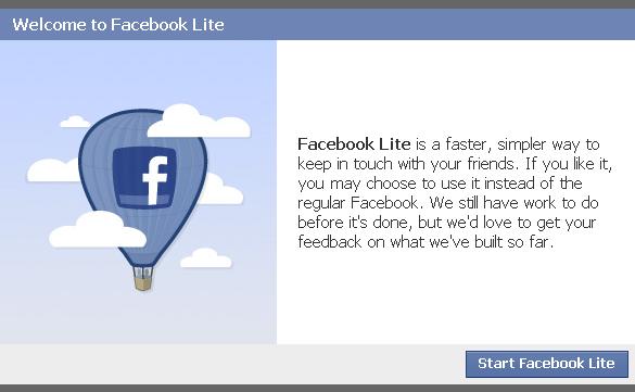 Facebook Lite