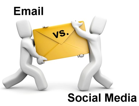 e-mail vs social