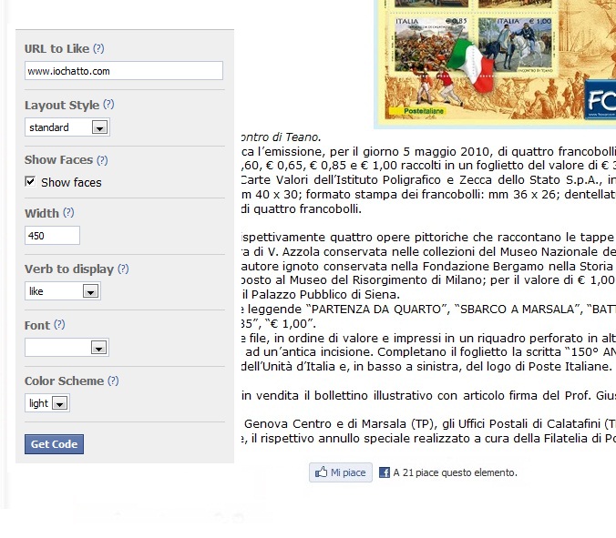 Aggiungiamo il Like Button al nostro sito