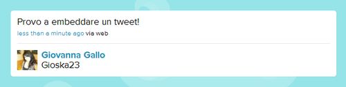 Ecco come fare l'embed dei vostri tweet 