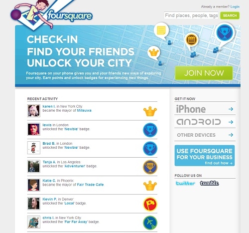 Impazza la Foursquare...mania