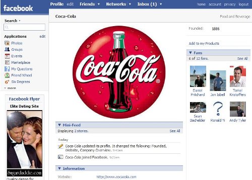 Facebook e Coca Cola: accuse a colpi di spot