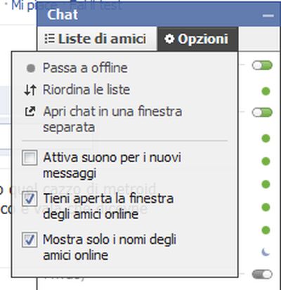 Facebook chat: come rendersi invisibili a uno o più amici