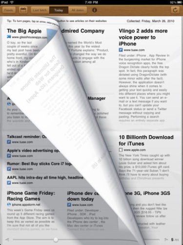 Giornale sull’iPad