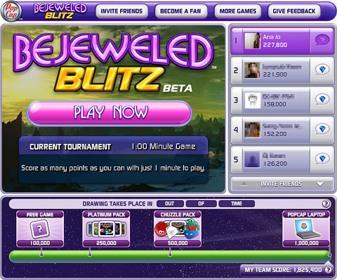 Bejeweled Blitz, il puzzle con i diamanti su Facebook