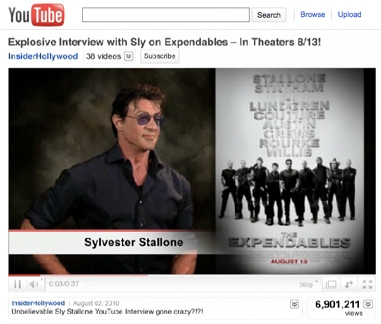 Sylvester Stallone distrugge YouTube