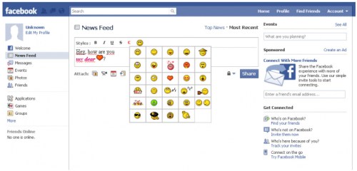 Faceplus, emoticon e faccine per Facebook