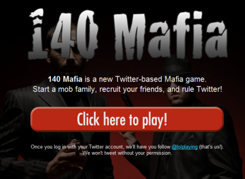 140 Mafia, Mafia Wars sbarca su Twitter