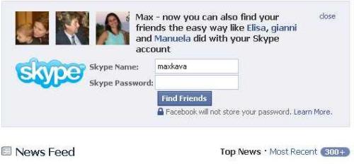 Facebook e Skype diventano tutt'uno