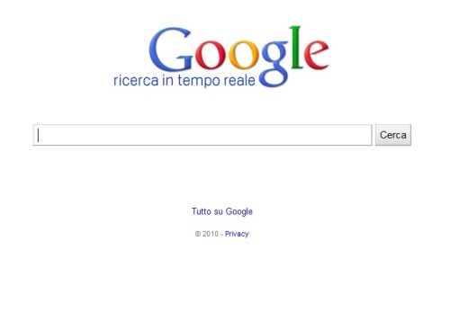 Ricerche nei social network con Google RealTime