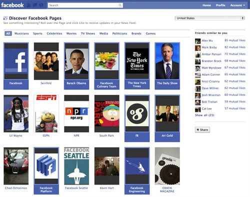 Discover Facebook Pages: scopri le pagine Facebook e segui chi ti interessa