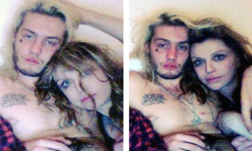Twitter, Courtney Love con il sosia di Cobain