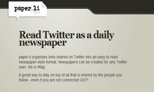 Twitter, trasforma i tweet in un quotidiano con Paper.li