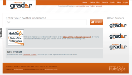 Twitter Grader, scopri quanto sei popolare su Twitter