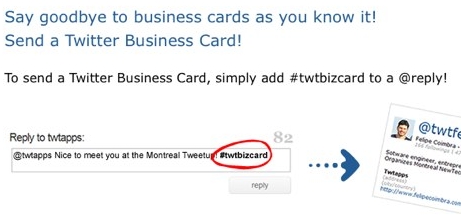 TwtBizCard, il tuo biglietto da visita su Twitter