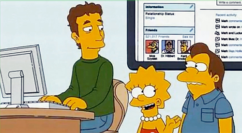 Mark Zuckerberg in un episodio dei Simpson