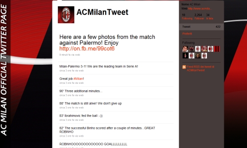 Il Milan sbarca su Twitter