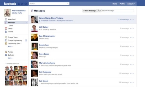 Facebook Messages, nuova social inbox