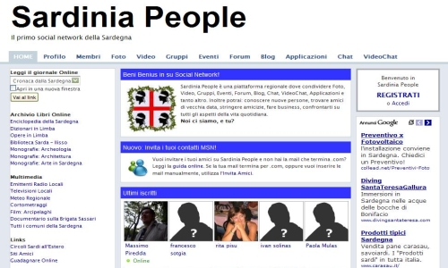 Sardinia People, il Facebook sardo compie 2 anni