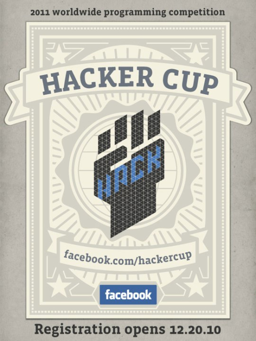 Facebook Hacker Cup, competizione mondiale per hacker