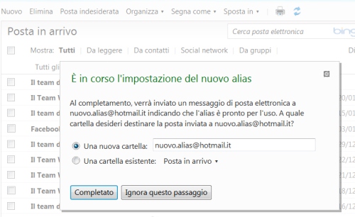 Alias Hotmail