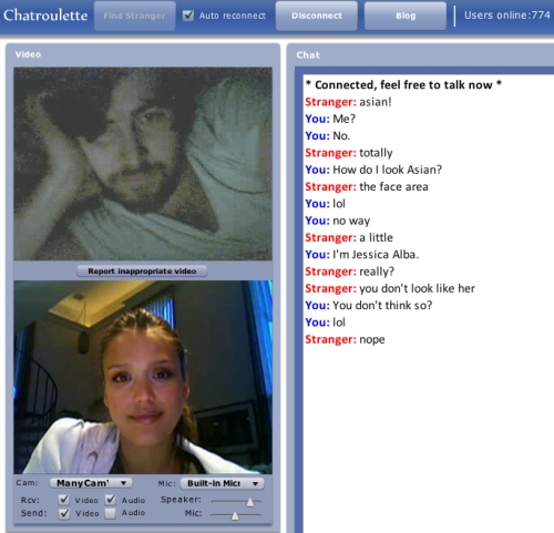 Impazzano i fake su Chatroulette