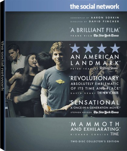 The Social Network DVD e Blu-Ray