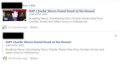 Charlie Sheen Morto