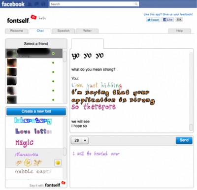 Fontself: utilizzare e creare font e faccine originali su Facebook da inserire in bacheca e in chat