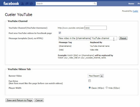 Cueler, importare e pubblicare automaticamente i video di YouTube nelle pagine Facebook
