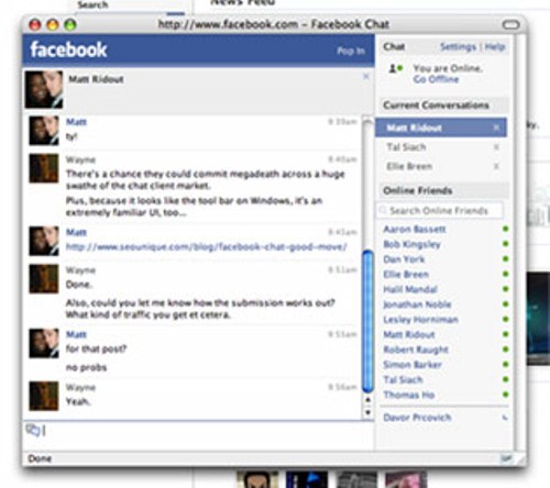 Chat Facebook