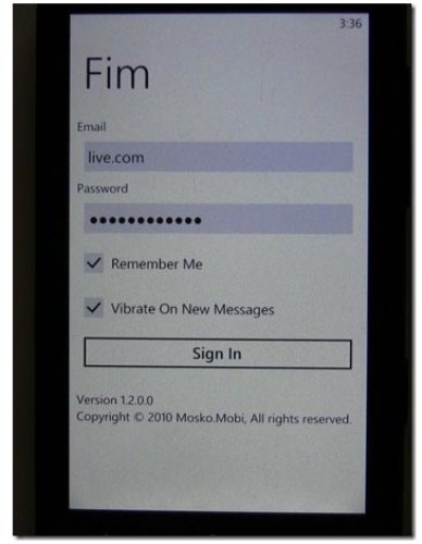 Facebook su Windows Phone 7