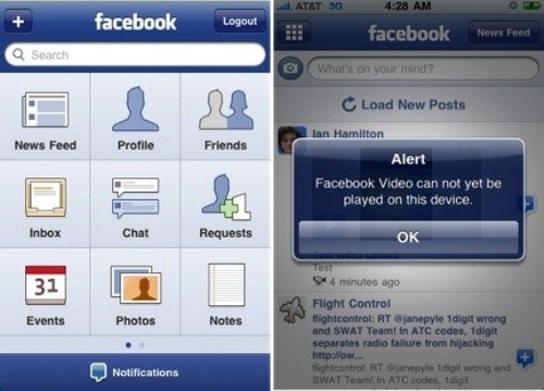 Facebook iPhone