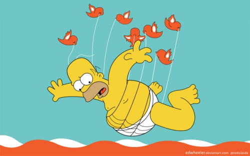 Twitter, Fail Whale di Homer Simpson