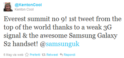 tweet Everest
