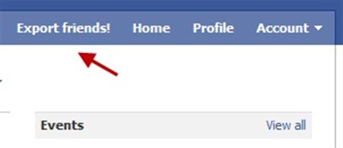 Facebook Friend Exporter