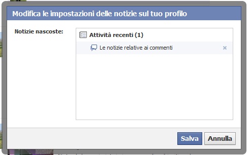 Come nascondere le attività recenti su Facebook