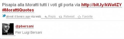 bersani tweets