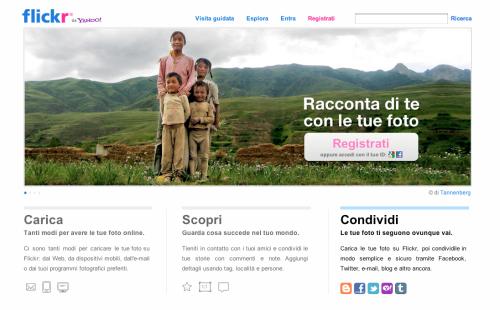 Flickr, nuova home page per il sito di photo sharing